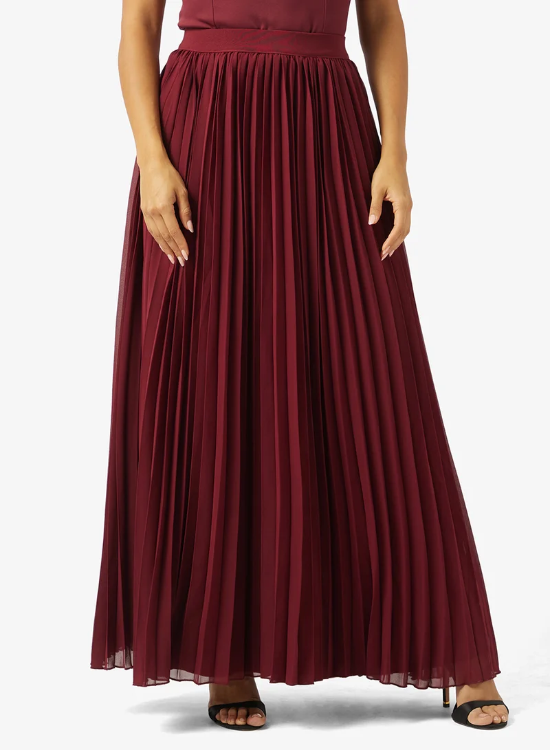 Ella Limited Edition  Off Shoulder A-line Dress With Trail for Women | Best Price UAE